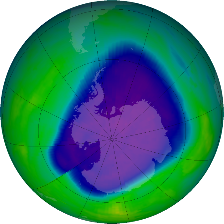 Ozone Map 1992-09-27